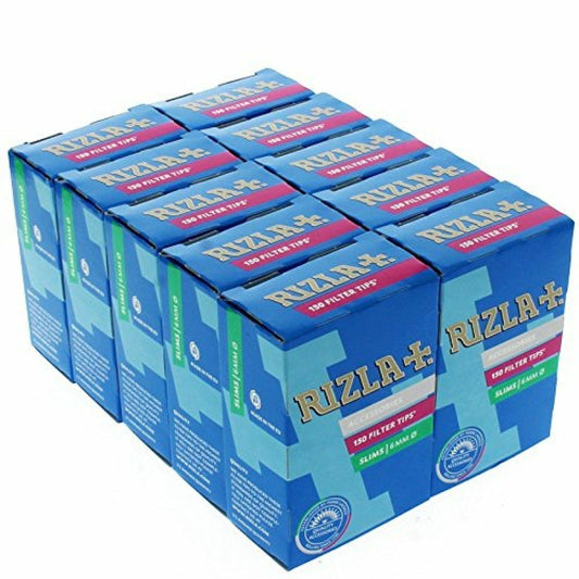RIZLA SLIM FILTER TIPS 10 X 150 = 1500 TIPS