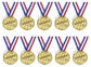 1- 96 Childrens Gold Plastic Winner Medals Sports Day Award Toy For party decor