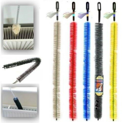 Long Reach Flexible Radiator Heater Cleaner Brush Duster Bristle Hand 70cm Long