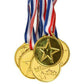 1 to 96 GOLD WINNER MEDAL WITH RIBBON PARTY BAG FILLERS TOYS