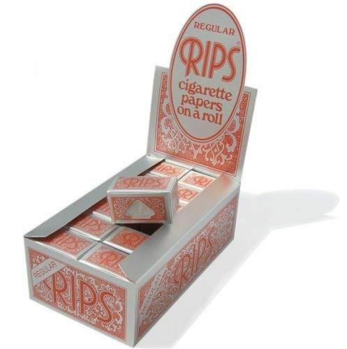 Rips Cigarette Rolling Paper - Red Regular - Choose to Buy From 3 to 24 Packs
