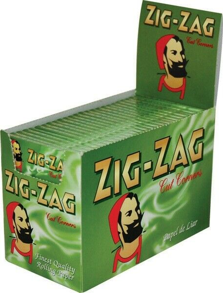 100xPks of Zig Zag Green cigarette papers rizla Full Box