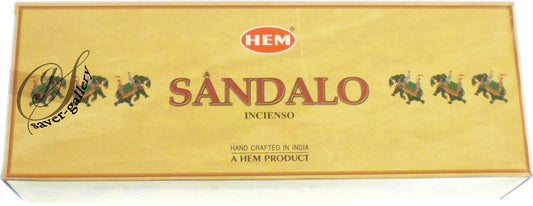 HEM SANDAL INCENSE STICKS HEX TUBES 6 PACKS X 20 STICKS = 120 STICKS -1497