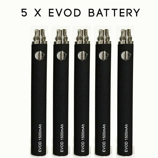 Evod 1500MAH NEW E-RECHARGEBLE 1,3,5,PACK BATTERIES STRONG Evod E CIG VAPE PEN