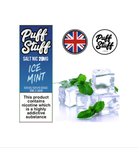 PUFF STUFF SALTS ELiquid Nic Salt Vape Juice 10ml 50VG/50PG 10mg/20mg 21 Flavour