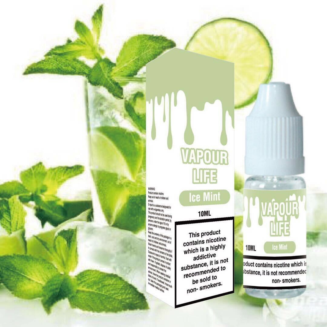 VAPOUR LIFE 10ml Strength Vape Juice E-Liquid 50vg / 50pg Cloud Chasing 0mg