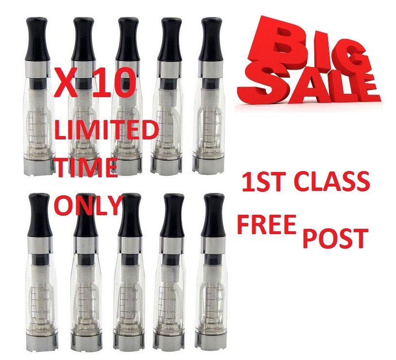 10 VAPE E  CIG  SHISHA PEN TANK TOP FILTER VAPOURISER-ATOMISER-CLEAROMISER CE  4