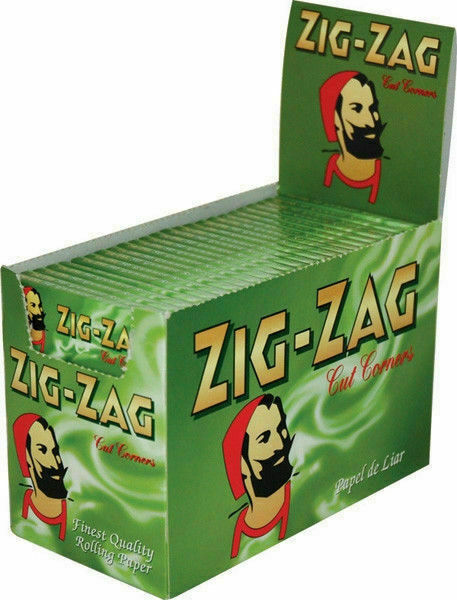 ZIGZAG GREEN REGULAR CIGARETTE PAPERS 20 BOOKLETS OF 50 PAPERS FREE !!DELIVERY!!