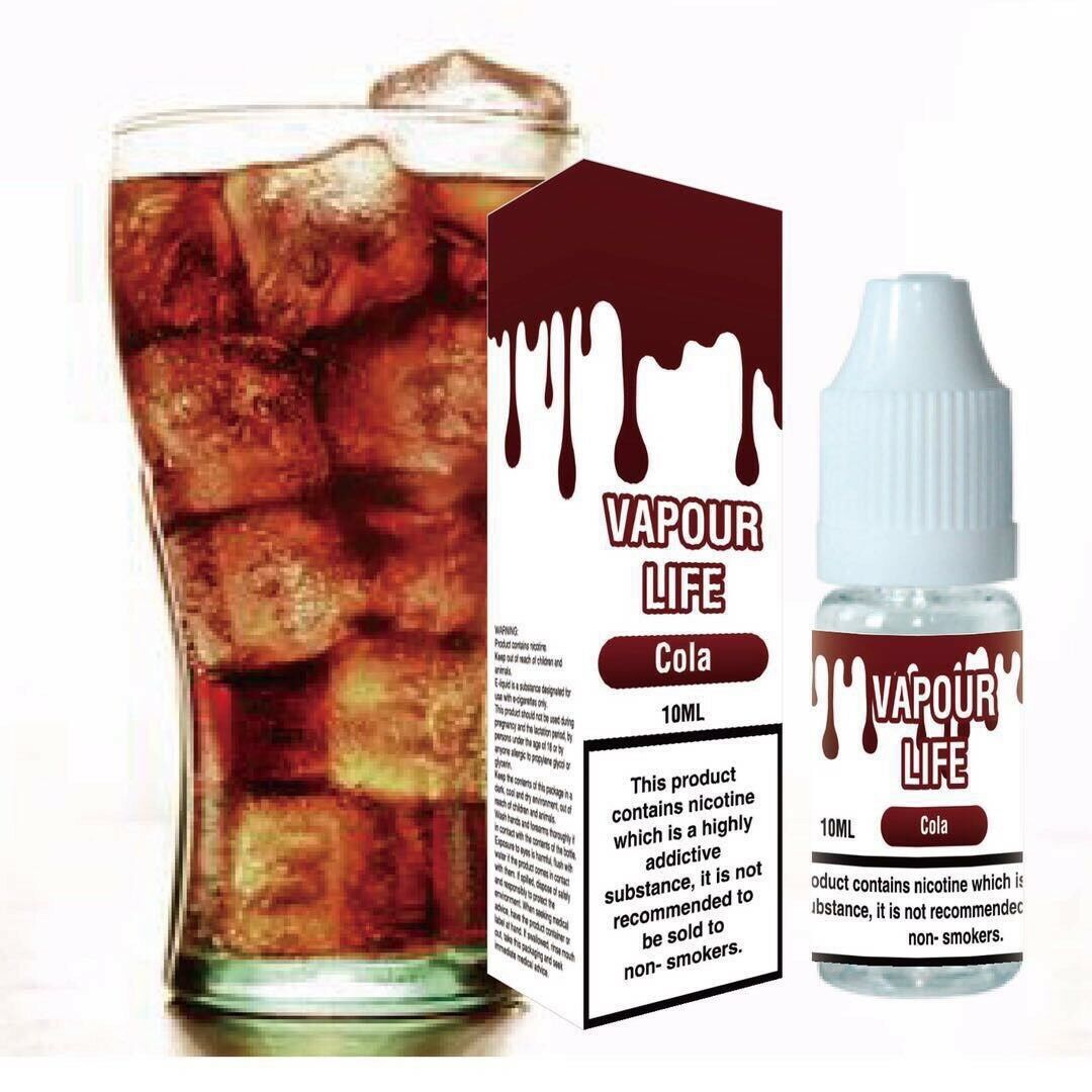 VAPOUR LIFE 10ml Strength Vape Juice E-Liquid 50vg / 50pg Cloud Chasing 0mg