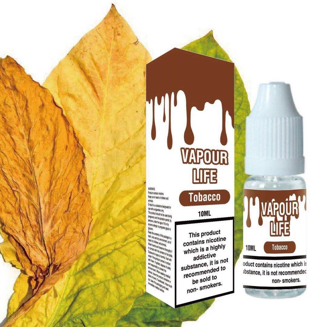 VAPOUR LIFE 10ml Strength Vape Juice E-Liquid 50vg / 50pg Cloud Chasing 0mg