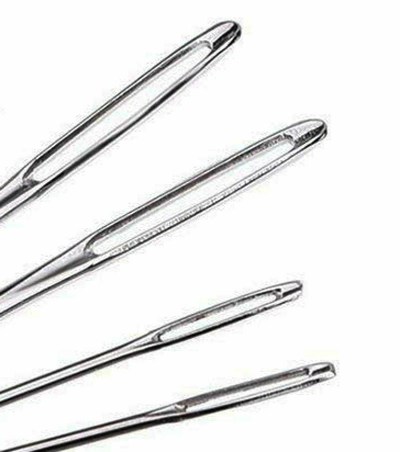4 Pc Hand Sewing Large Eye Blunt Needles Wool Thick Knitter Yarn or Darning