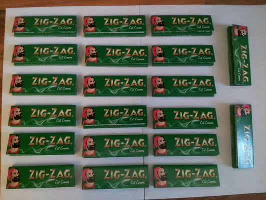 1000 ZIG ZAG GREEN REGULAR ROLLING PAPERS 20 BOOKLETSX 50 PAPERS EACH BOOKLET U