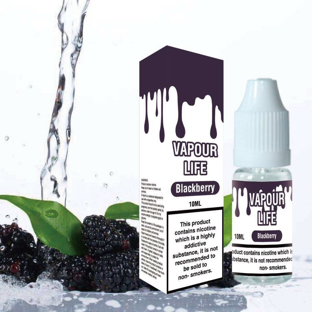 VAPOUR LIFE 10ml Strength Vape Juice E-Liquid 50vg / 50pg Cloud Chasing 0mg
