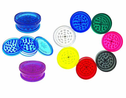 Plastic Herb and Tobacco No1 Crusher Shark Teeth 3 part 60mm Magnetic Storage