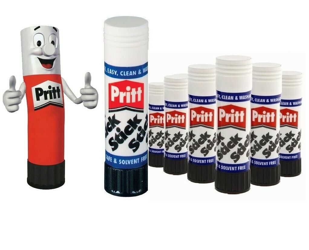 Genuine Pritt Stick Glue Stick 10g Washable Non-Toxic For Office School Home NEW