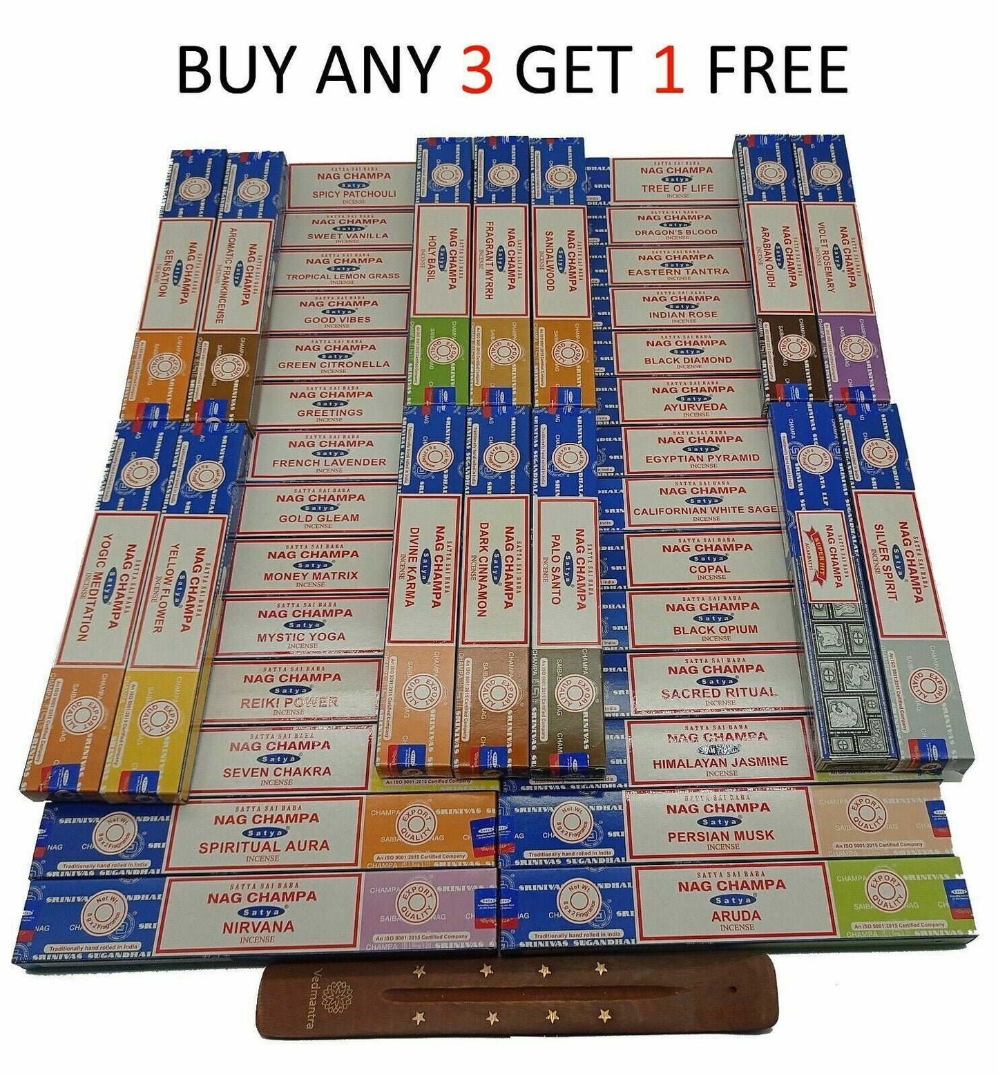 ❤️ Original Satya Insence Genuine Nag Champa Incense Sticks Joss 15g Mix & Match