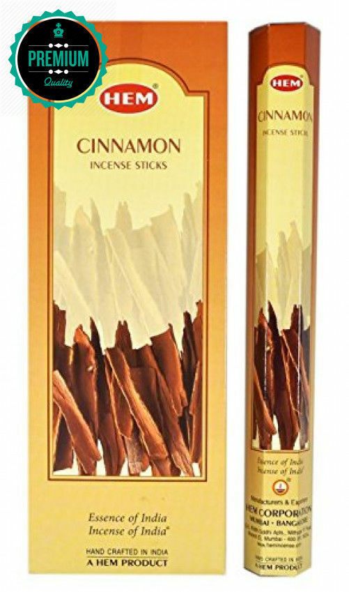 New: Hem Cinnamon Incense Hexa Stick, 6packs X 20 Sticks= 120 Sticks