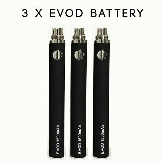 Evod Battery 1500mah Premium Shisha Rechargeable Electronic 3 x pack New Cig
