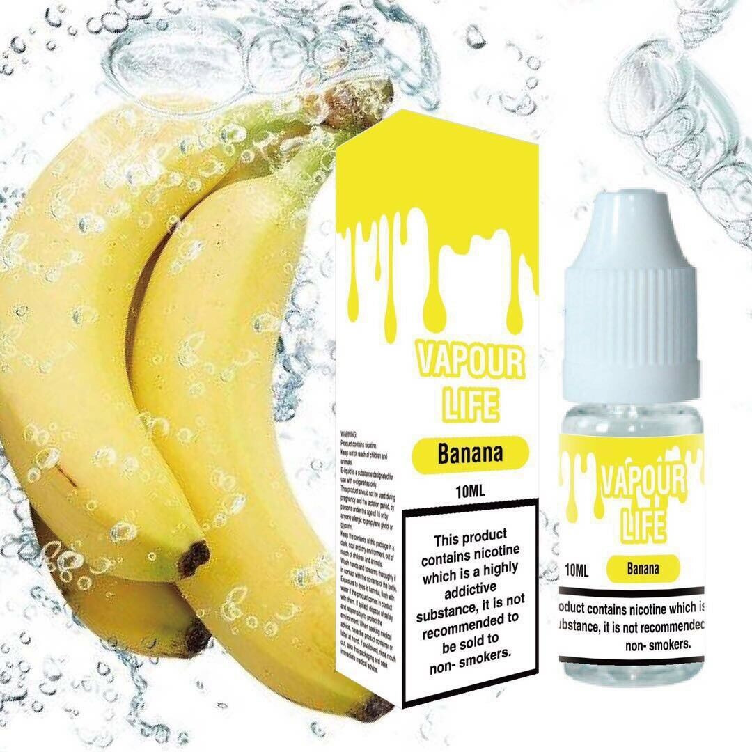 VAPOUR LIFE 10ml Strength Vape Juice E-Liquid 50vg / 50pg Cloud Chasing 0mg