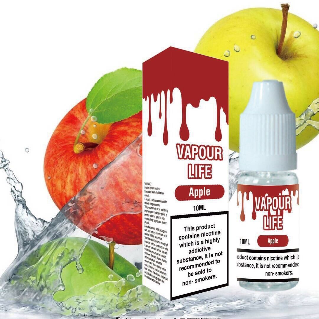 VAPOUR LIFE 10ml Strength Vape Juice E-Liquid 50vg / 50pg Cloud Chasing 0mg
