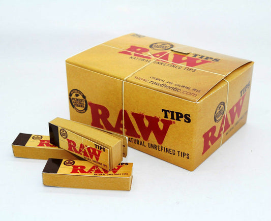 Genuine RAW Rolling Paper Roach Filter Tips Original / Roach Book Chlorine Free