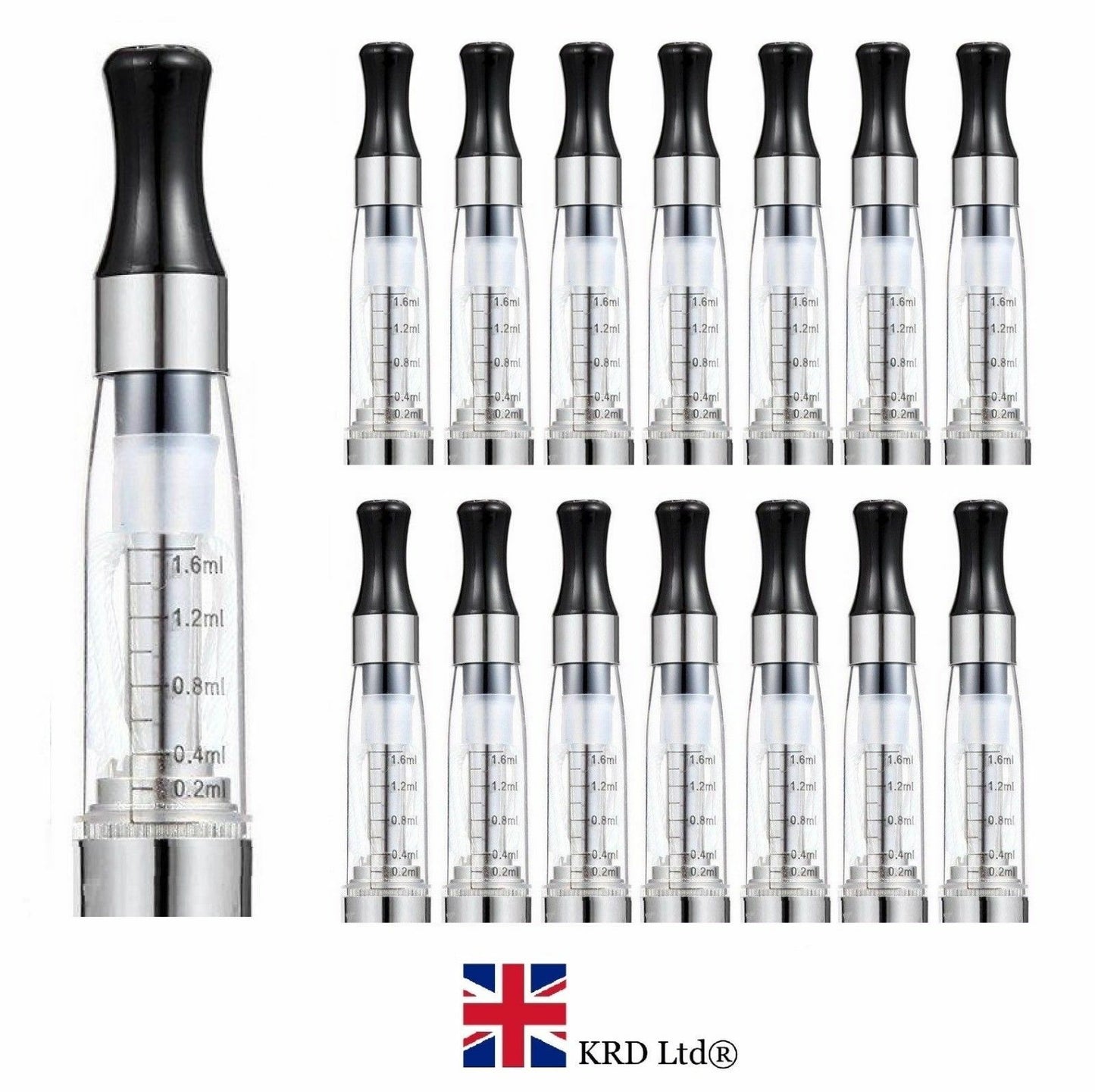 10 X CE4 ATOMIZERS Glass Atomizer Clearomiser Cartomizer ECig  Shisha Pens Tanks