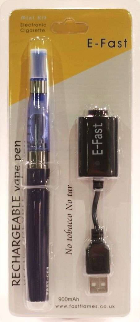 E-FAST E Shisha Pen Refillable Rechargeable 900MAH with E Juice Flavour