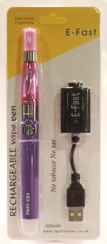 E-FAST E Shisha Pen Refillable Rechargeable 900MAH with E Juice Flavour