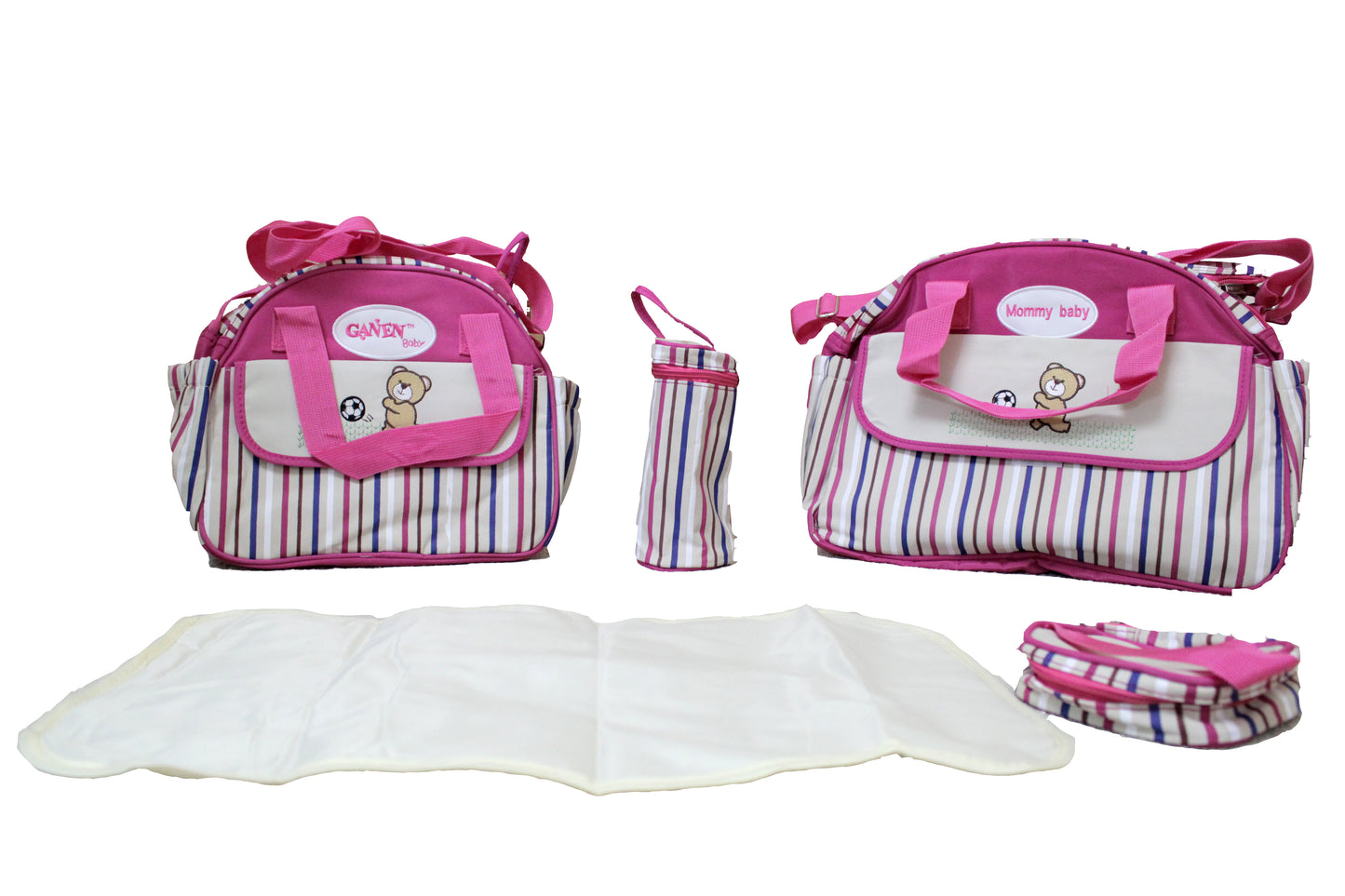 5pcs Baby Nappy Changing Bags Set