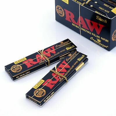 RAW Classic Connoisseur King Size Slim & Tips Natural Unrefined Skins