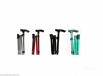 ADJUSTABLE LIGHTWEIGHT EASY FOLD ALUMINIUM WALKING STICKS NEW