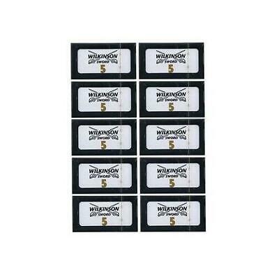 50 Wilkinson Sword Classic Double Edge Safety Razor Blades 100% Genuine