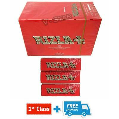 600 RIZLA RED ROLLING PAPERS & 400 SWAN LONG EXTRA SLIM FILTER TIPS - ORIGINAL