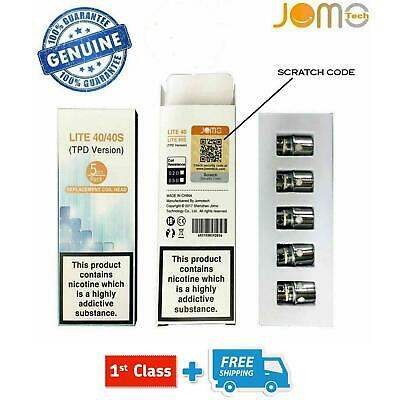5 or10 Jomo Tech Lite 40s Pack of Replacement Sub Ω Coil Head for eCig Fast Ship