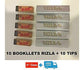 RIZLA KING SIZE SILVER ROLLING PAPERS AND RAW HEMP NATURAL UNREFINED TIPS