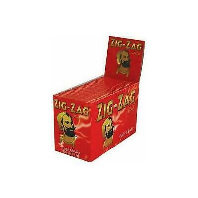 100xPks of Zig Zag Red cigarette papers rizla Full Box