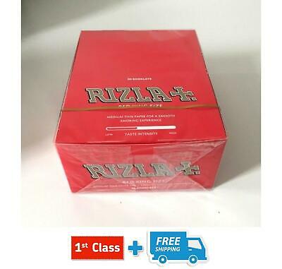 RIZLA RED KING SIZE CIGARETTE ROLLING PAPERS ORIGINAL 5,10 & 20 BOOKLETS
