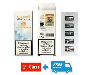 Jomo Tech Lite 40 / Lite 40S - 5 Replacement Sub-Ohm Coils For E-Cig Shisha Pen