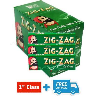 ZIG ZAG GREEN REGULAR STANDARD SMOKING ROLLING PAPERS