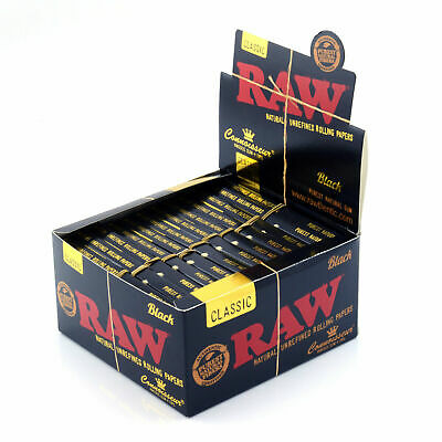 RAW Classic Connoisseur King Size Slim & Tips Natural Unrefined Skins