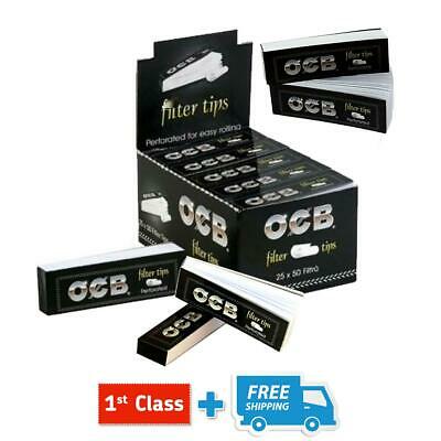 OCB PREMIUM BLACK ROLLING PAPERS + FILTERS / PERFORATED TIPS (5/10/20) BOOKLETS