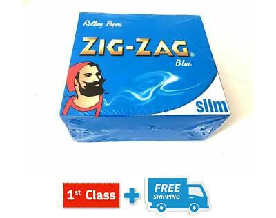 ZIG ZAG BLUE KING SIZE SLIM ROLLING PAPERS BOOKLETS  5 / 10 / 20 BOOKLETS