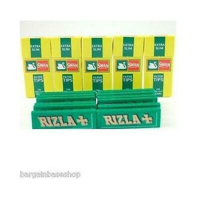 600 Swan Extra Slim Filters + Rizla Green,Red,Blue,Silver,Liquorice,Ezee,Zig Zag