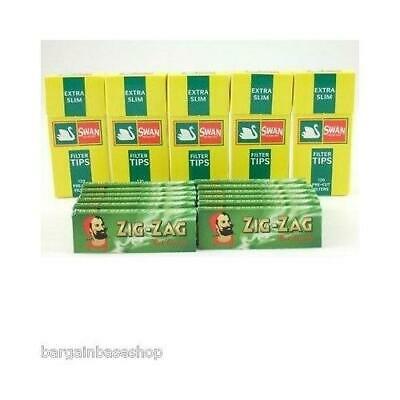 600 Swan Extra Slim Filters + Rizla Green,Red,Blue,Silver,Liquorice,Ezee,Zig Zag