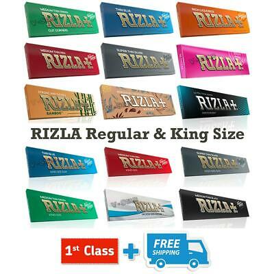 RIZLA REGULAR & KING SIZE SLIM CIGARETTE ROLLING SMOKKING PAPERS COLLECTIONS