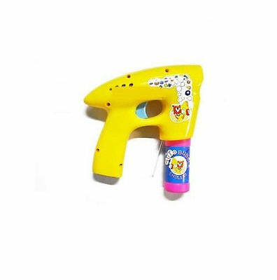 Set of 10 Bubble Gun Shooter with free 2 free bubble solution pink or blue 3+