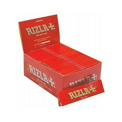 10 BOOKLETS RIZLA RED KING SIZE SLIM EXCLUSIVE SMOKING PAPERS