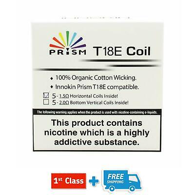 Innokin T18E Coils T22E GENUINE Prism Endura Coil Heads 1.5ohm (pk 5) UK