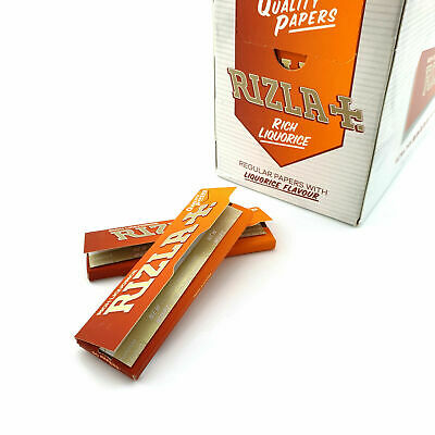 Rizla Liquorice Rolling Papers Cigarette Smoking Papers Regular Size