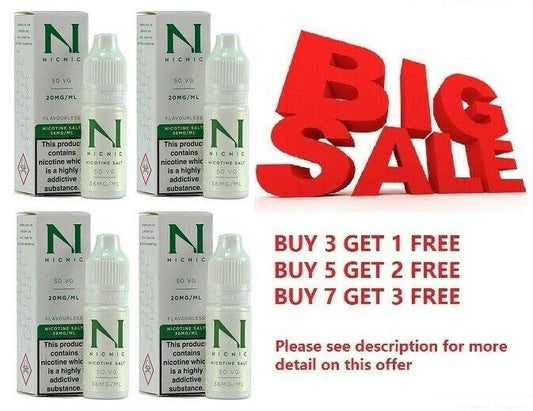 Nicotine Salt shot 20mg/ ml By Nic Nic Multi deals